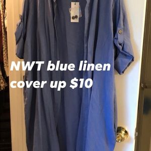 NWT linen jacket/cover-up